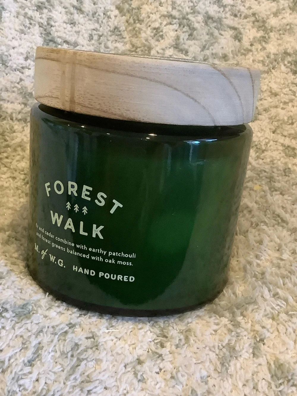 Forest Walk Hand Poured Scented Soy Wax Candle With Pressure Lid NWT 12.20 oz.
